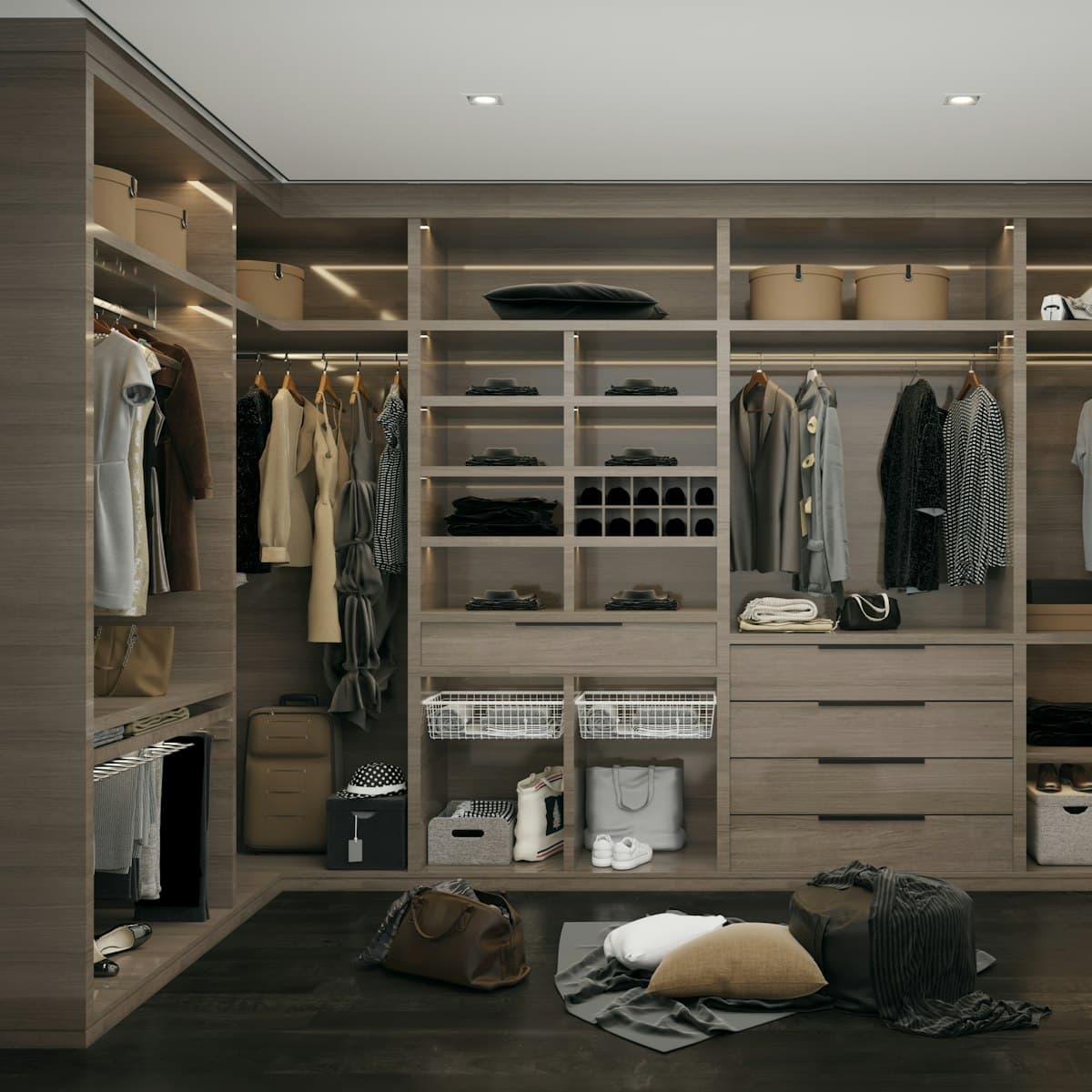Warm Walk-in Wardrobe