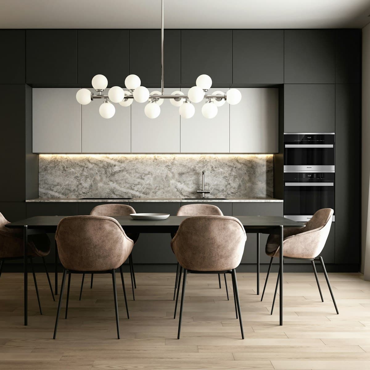 Luxury Chandelier Kitchen